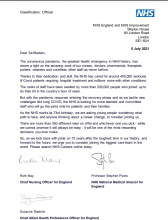 Consider a NHS career: open letter from health chiefs